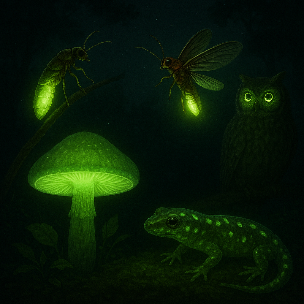 Dlaczego niektóre zwierzęta świecą w ciemności?